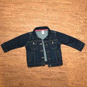 Carter’s Girls Denim Jacket Dark Blue Solid
